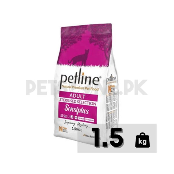 Petline Natural Premium Cat Food – Sterilised Selection – 1.5 KG